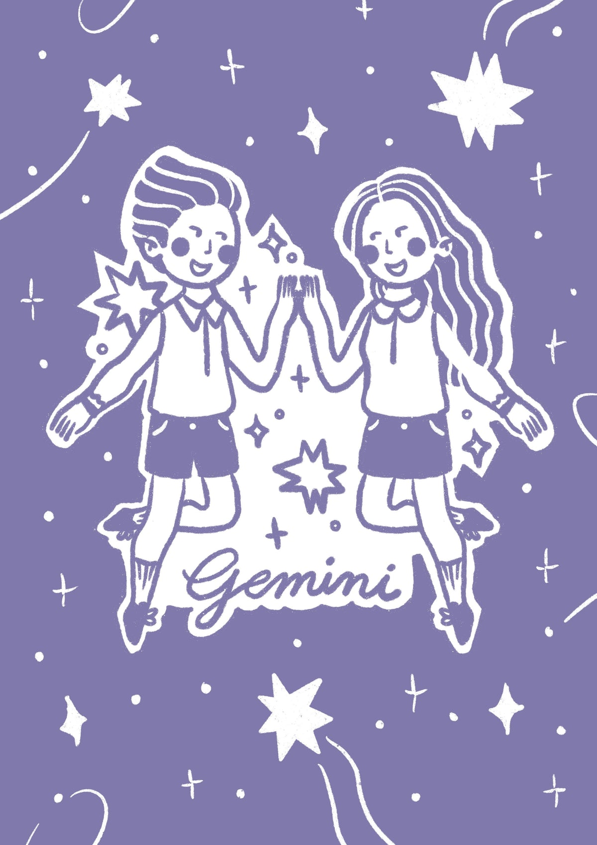 Art Print Zodiac gemini